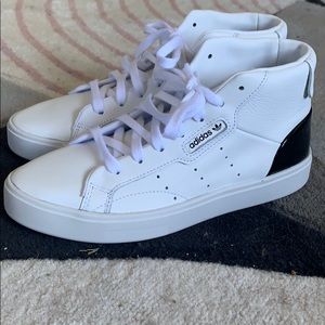 White adidas high top